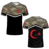 Türkiye Flag 3D Printed T-shirt Türkiye Style Pattern Men's Top Summer Fashion Football Short Sleeve Sweatshirt