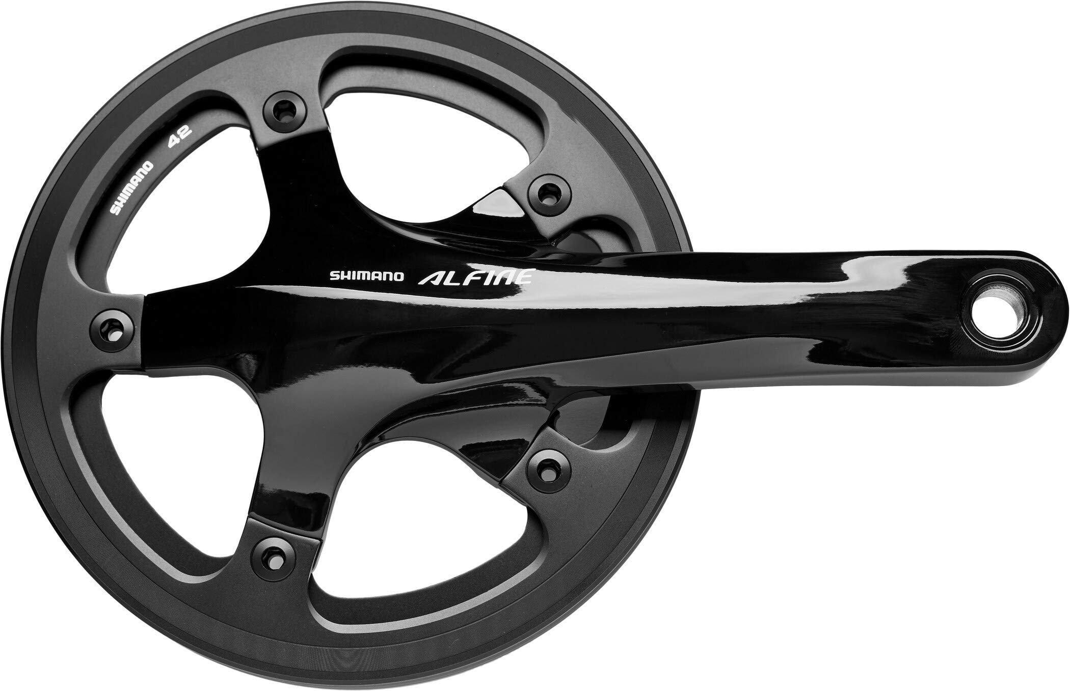 

Система шатунов SHIMANO ALFINE с 42T FC-S501 с защитой цепи, Односкоростная, Черная, (EFCS501CB2C1L) чёрный