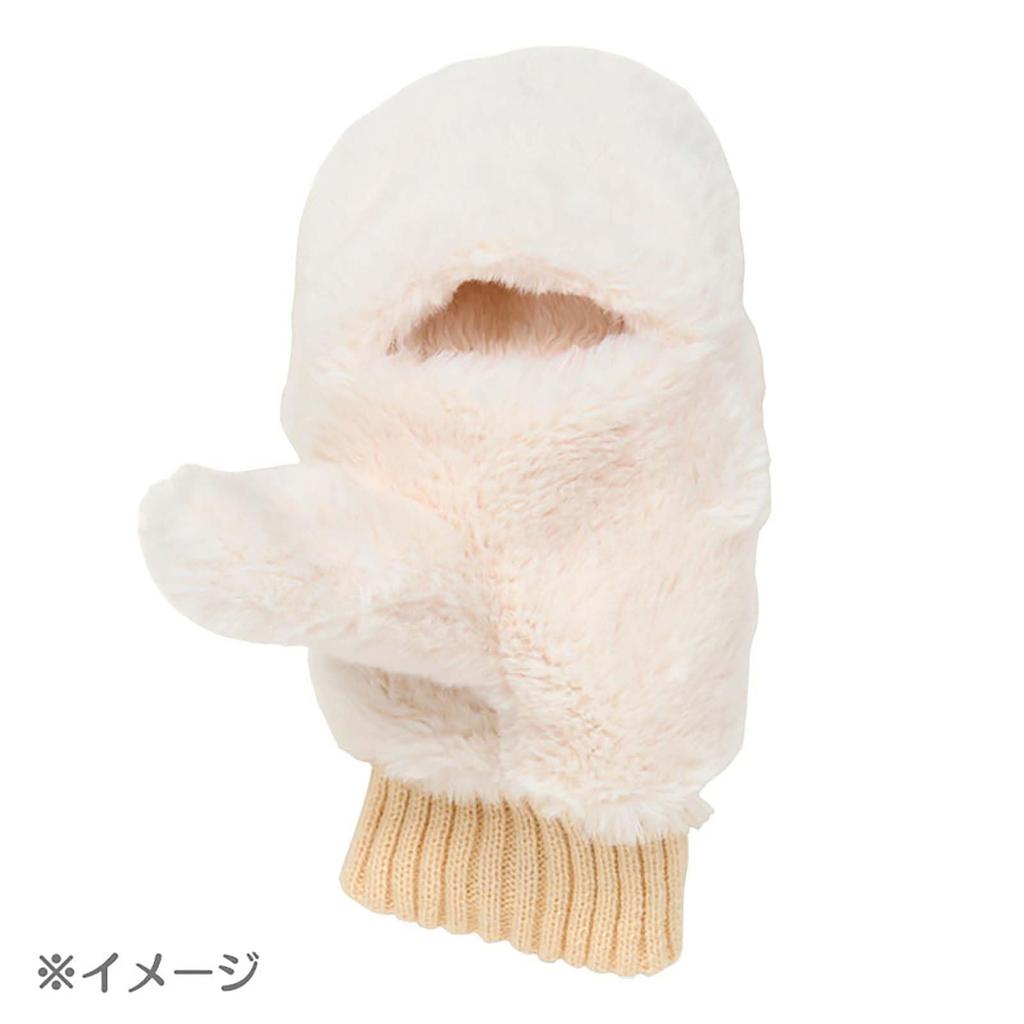 Sanrio Kuromi Faux Fur Mittens with Mascot 363421