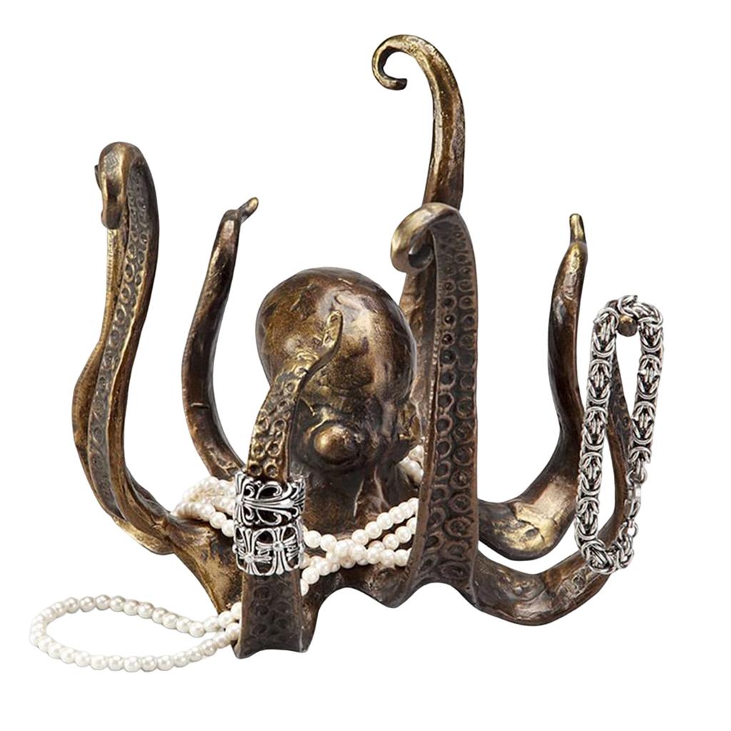 Octopus Coffee Cup Holder Resin Rack Organizes 8 Cups Durable Kitchen Storage Shelf Stylish Bathroom Decor Gift 27x19cm