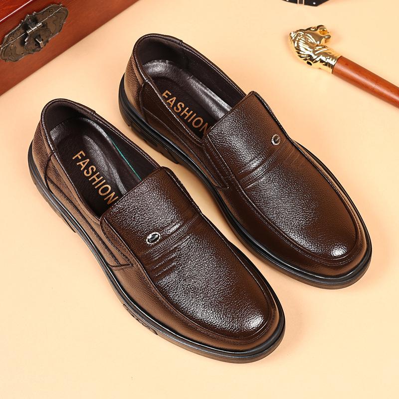 Big Size Fashion Casual Leather Shoes for Men Spring Autumn Solid Color Light Dress Shoes Male EUR35-48 Designer Loafers Man