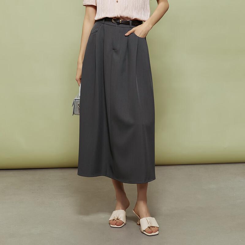 Women's Elegant A-Line Midi Skirt