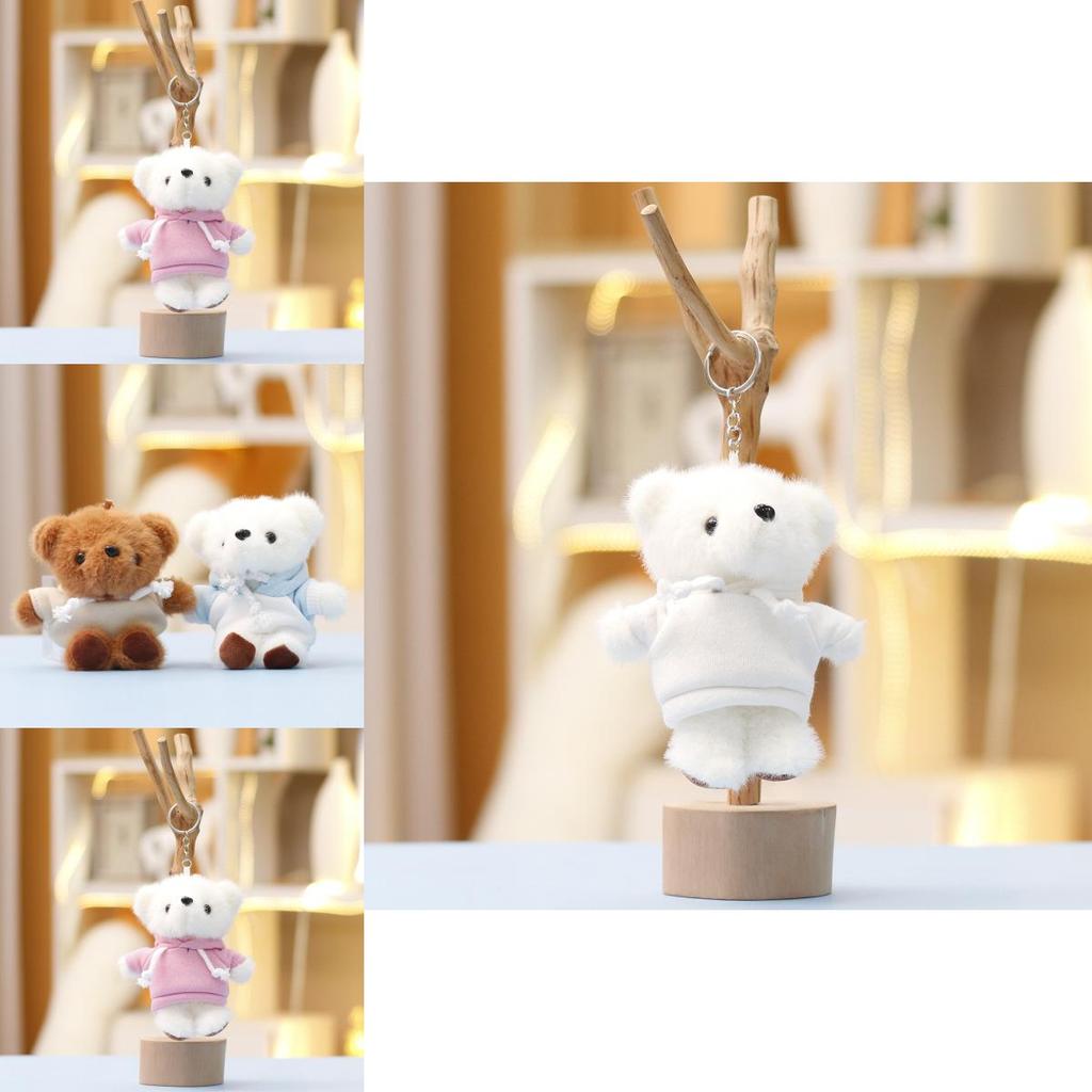 Plush Bear Keychain With Soft Short Plush For Cute Bag Decor And Gift For Kids