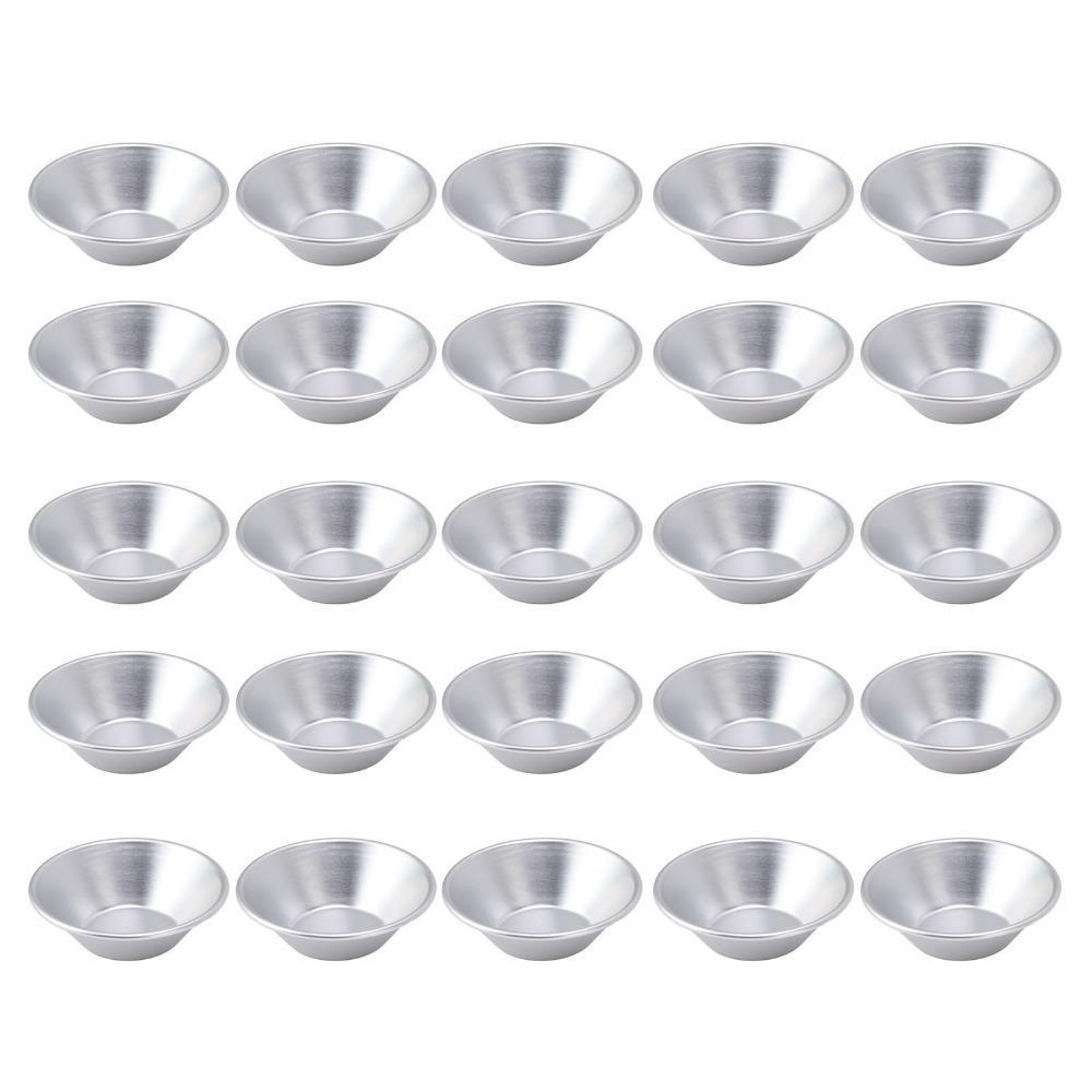 

25pcs Nonstick Aluminum Egg Tart Molds Aluminum Baking Cups Bakery Pastry Shop Cafe