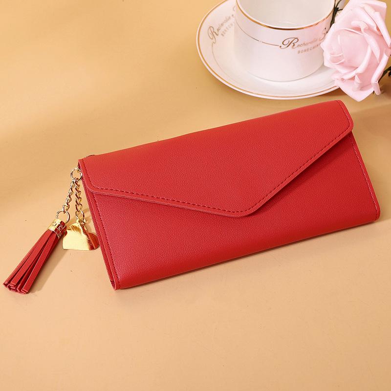 Korean Style Cute Tassel Card Holder - 2025 Women's Short Coin Purse Wallet