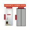 Spring and Autumn Summer Door Curtains Black and White Simple Mosquito-Proof Door Curtain Screen Screen Door Screen Window Automatic Magnetic