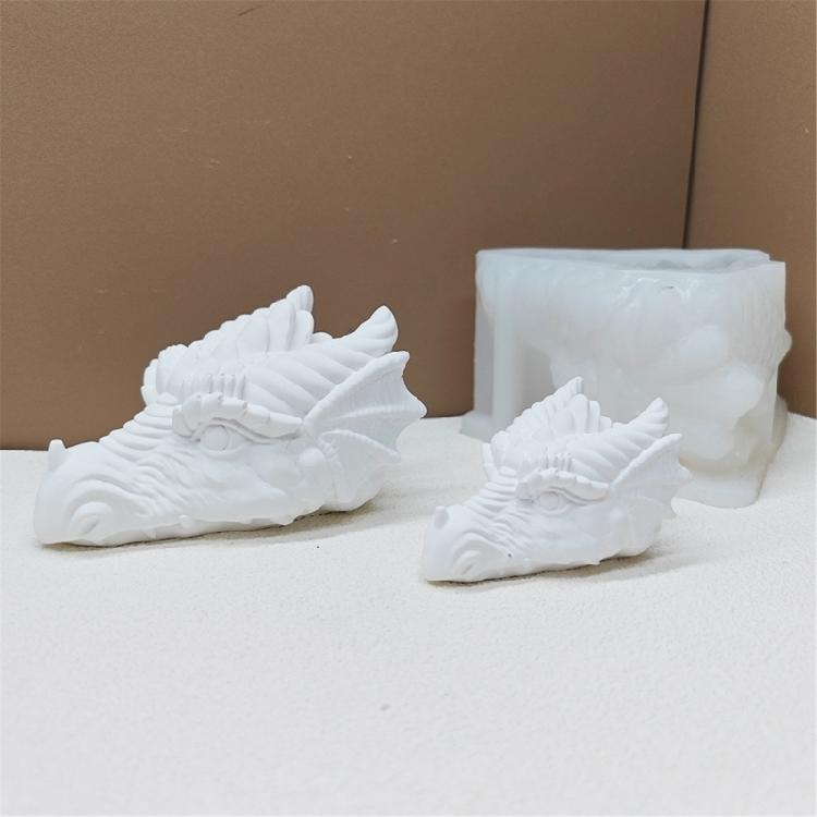 Dragon Head Shaped Candle Silicone Molds for Candle Soap Gypsum Decorations Home Desk Ornaments Epoxy Resin Craft