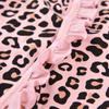 Salopetă cu mânecă evazată pentru bebeluși nou-născut cu imprimeu leopard + bentițe