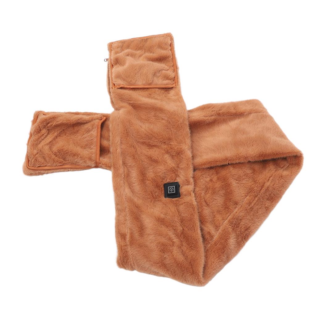 Heated Scarf USB Anti Cold   Lasting Quick Heating Soft Electric Heating Scarf Neck Warmer for Winter