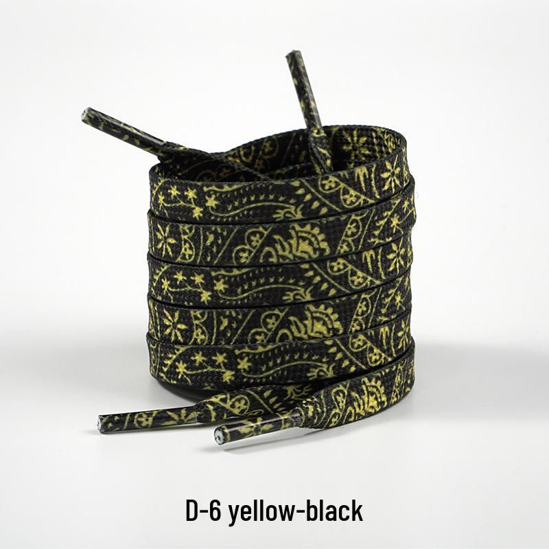 Cashew-Blumen Schnürsenkel für Air Force 1, Canvas-Schuhe und Dunk-Sneaker – Unisex