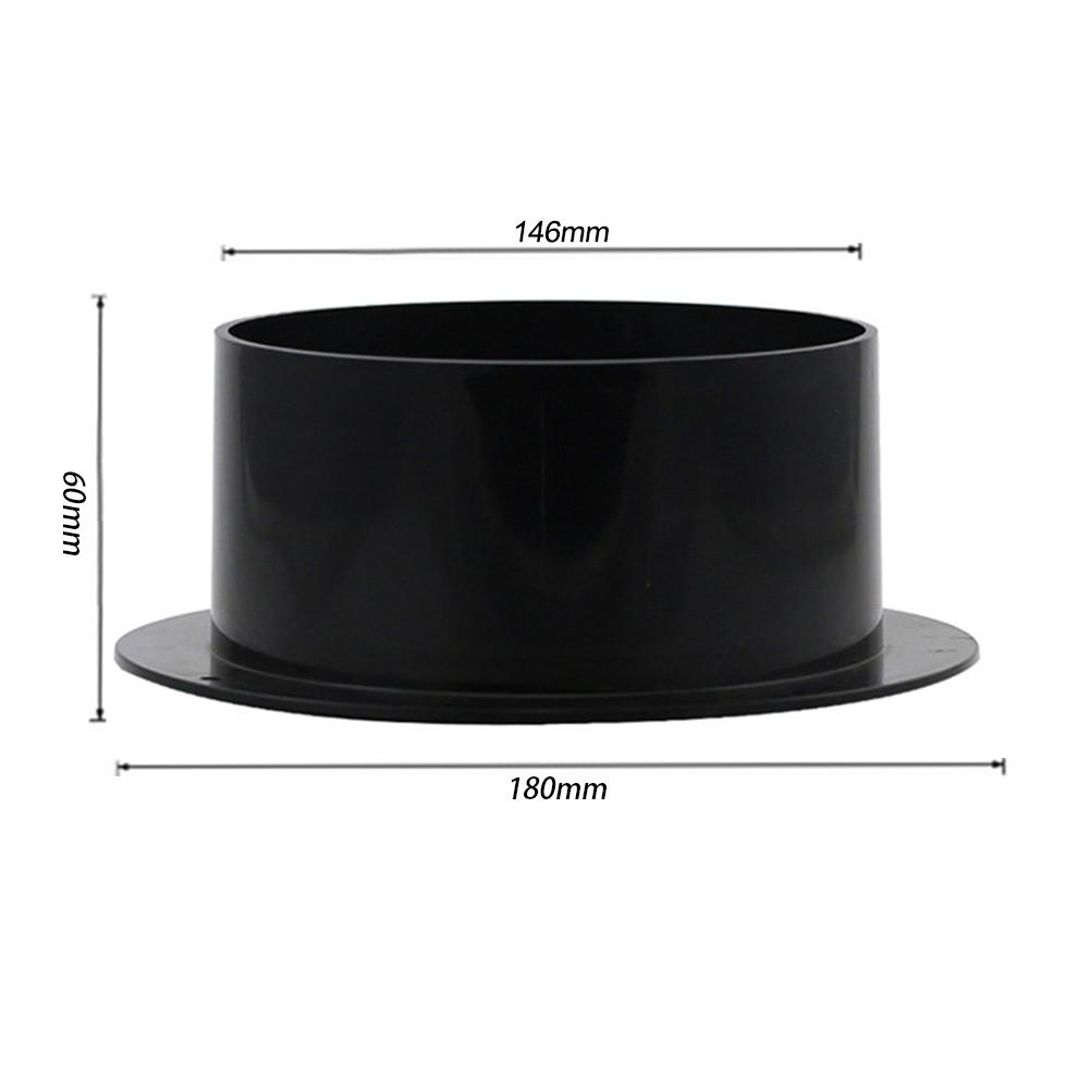 High Quality Home Improvement Duct Connector Duct Pipe Connector Black Ducting Exhaust ABS Odorless Pipe Straight