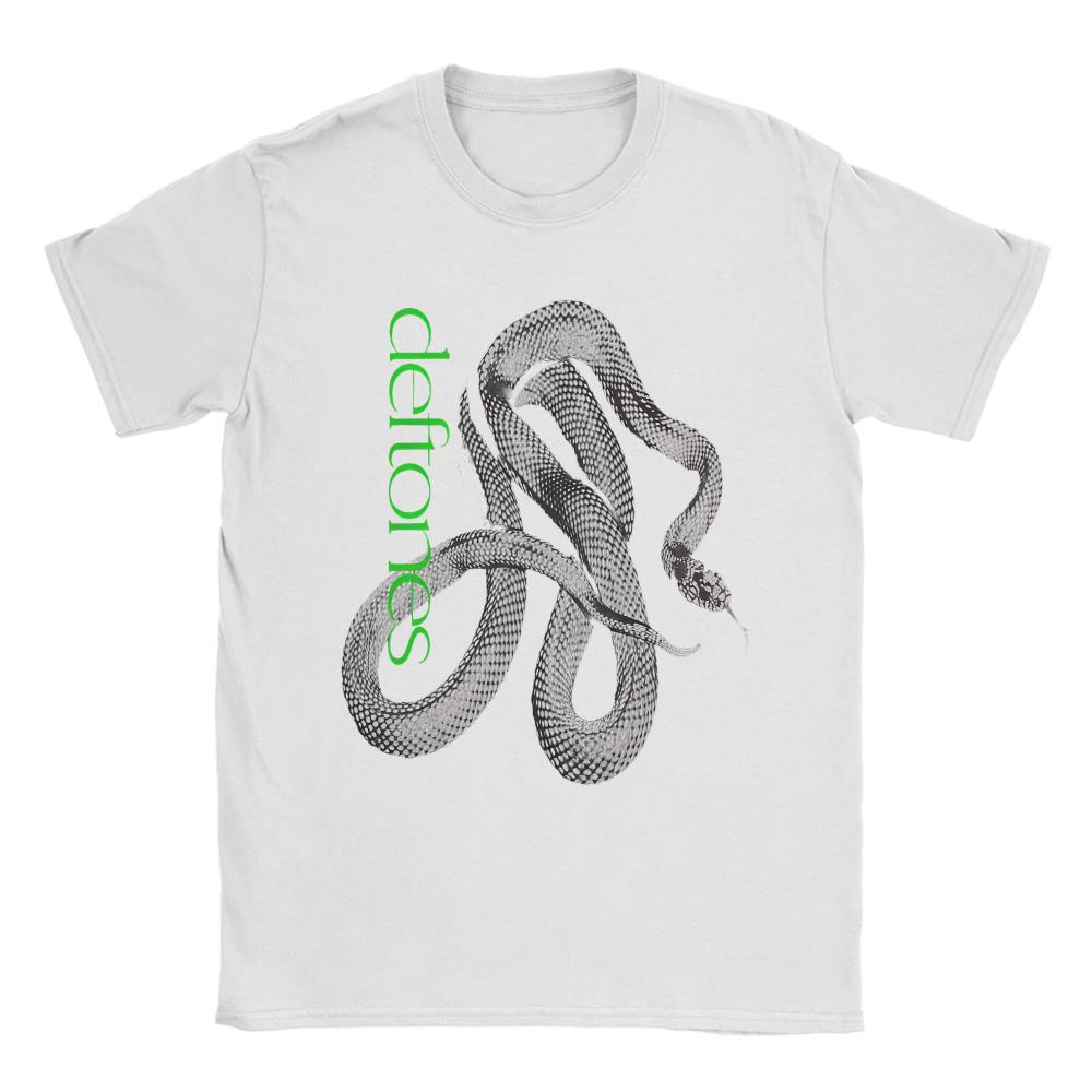 Deftones Snake Private Music Album Fashion Printed T Shirts for Men Women Music Tour Cotton Tee Shirt Oversized Male Clothing