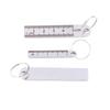 1PCS Stainless Steel Mini Ruler With Keychain - Measuring Tool For Office And School Supplies (Anti-Loss Measuring Ruler)