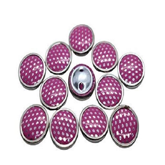 

@ Pink Circular Metal Ring Polka Dot Button Suit Pack Of 2 Each Pack 50 J695 VD-774-60%OFF