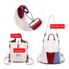 Women's Backpack Ladies Soft Leather Waterproof Multi-purpose Travel Bag Stitching Contrast Color Bags