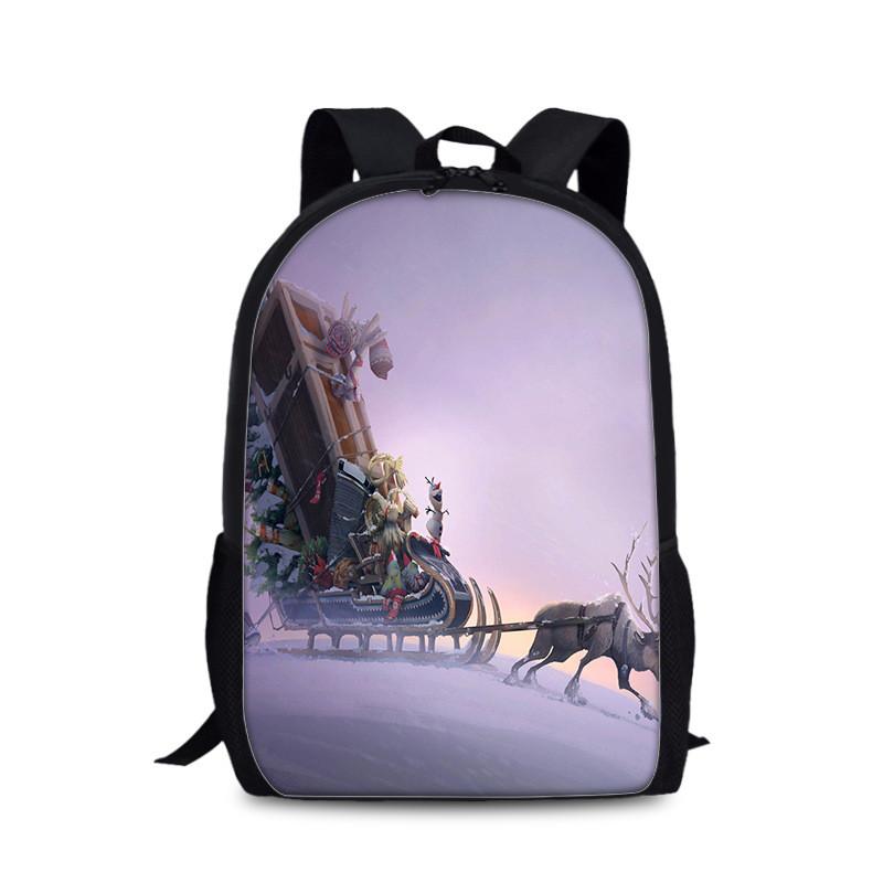 Frozen Childrens Cartoon Backpack With Lightweight Nylon Material For School And Daily Use