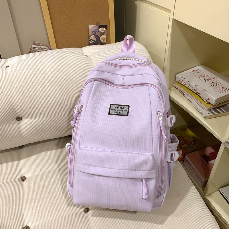 Large Capacity Junior High School Student Schoolbag Girls Travel Lightweight Backpack