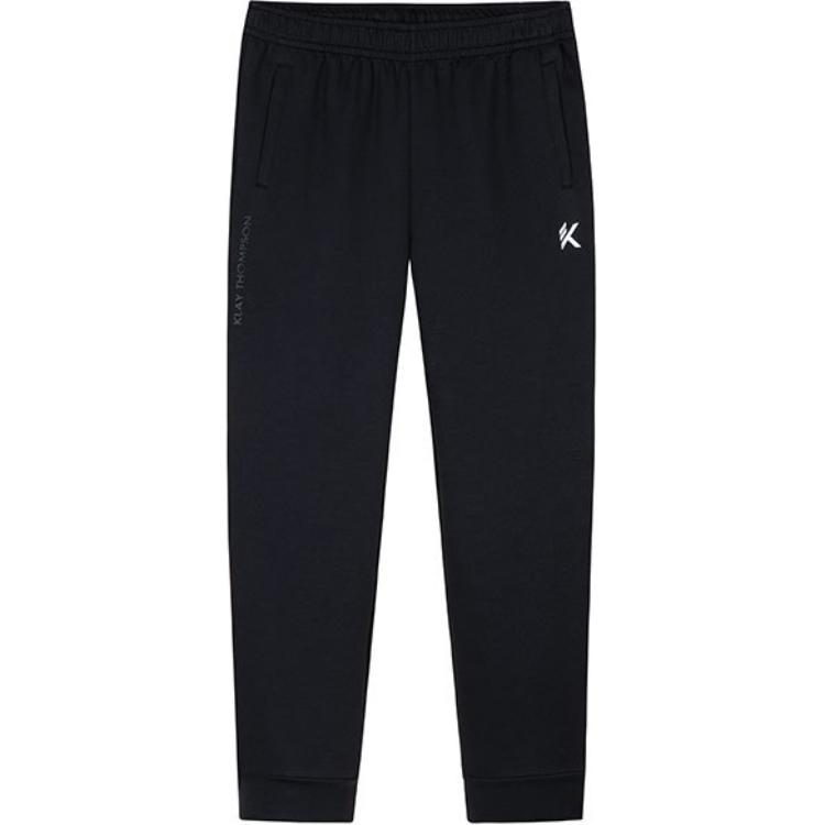 Anta Calças Esportivas Casuais Confortáveis e Respiráveis Masculinas Parte Inferior Preto Básico 952431306-3