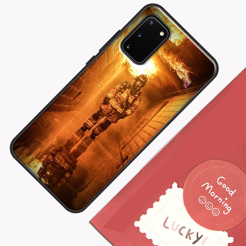 Firefighter Heroes Fireman Cool Phone Case For Samsung Galaxy S25 Ultra S20 S21 S22 S23 S24 Plus S9 S10 S24 FE Cover Shell