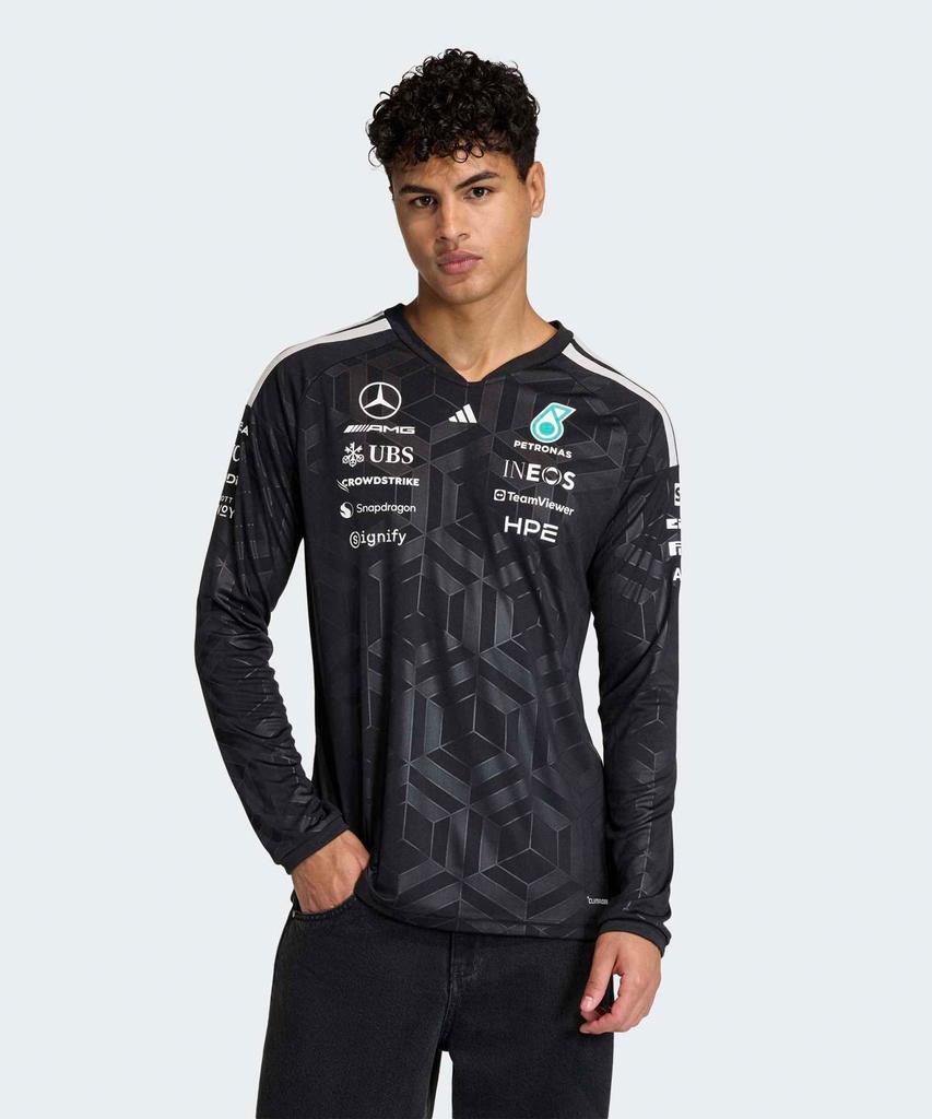 ADIDAS Mercedes Amg F1 Team Driver'S Jersey Long Sleeve - Black / Kf0148
