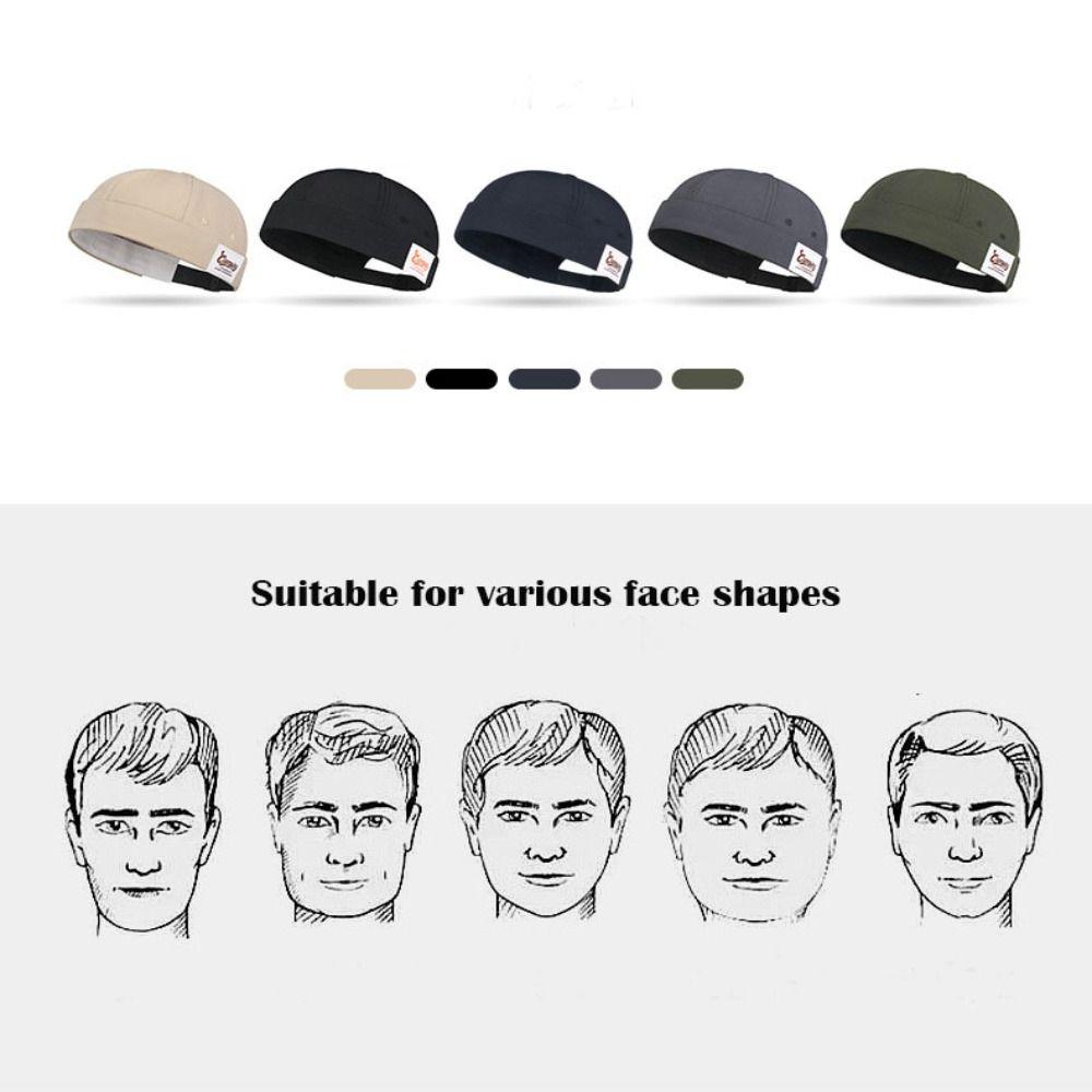 Retro Landlord Hat Quick Drying Skullcap Casual Snapback Hat Unisex
