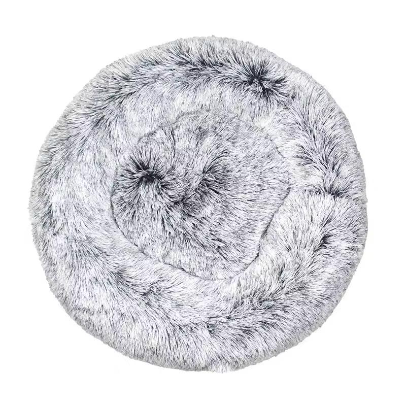 2021 Custom Modern Portable Cat & Dog Bed Indoor Eco-Friendly Fluffy Plush Soft Solid Pattern Camping Small Sizes