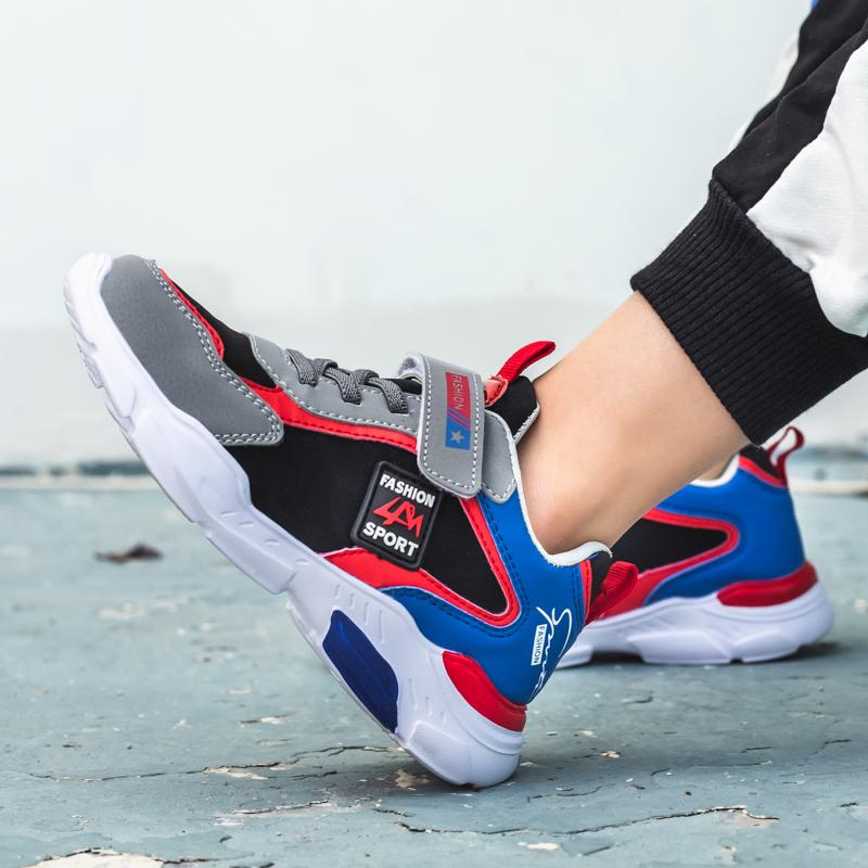 Spring/fall Boys Running Shoes Kids's Lightweight Casual Shoes Big Boys PU Leather Sneakers