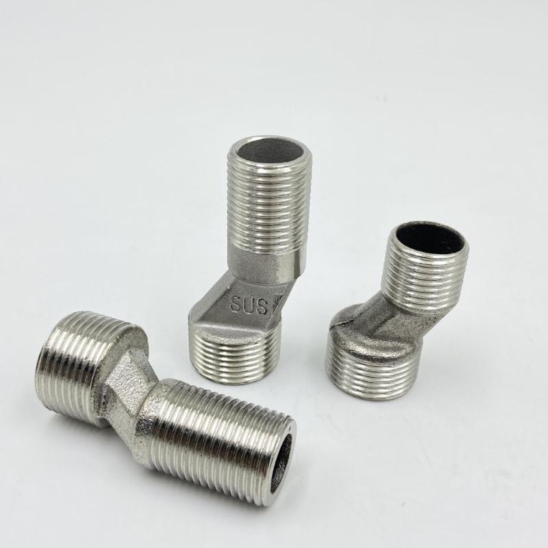 Uprgades Steel Plumbing Adapters Metal Offset Connector Threaded Pipe Adapter Wall Mounted Adapter set for Wall Mounts