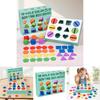 Wooden Geometric Shape Sorting Box For Kids Educational Toy With Color Matching