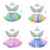 Halloween Birthday Party Decors Outfit Princesses Unicorns Headbands Fairy Wing