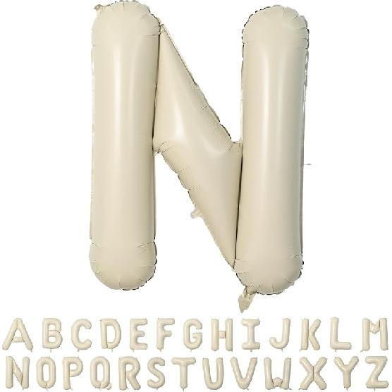 40 Inch Cream White 1 Balloon Numbers, Large Number 1 Balloon Foil Helium Number Balloons, Big 1st Foil Birthday Balloons for Boys Girls 1st Birthday