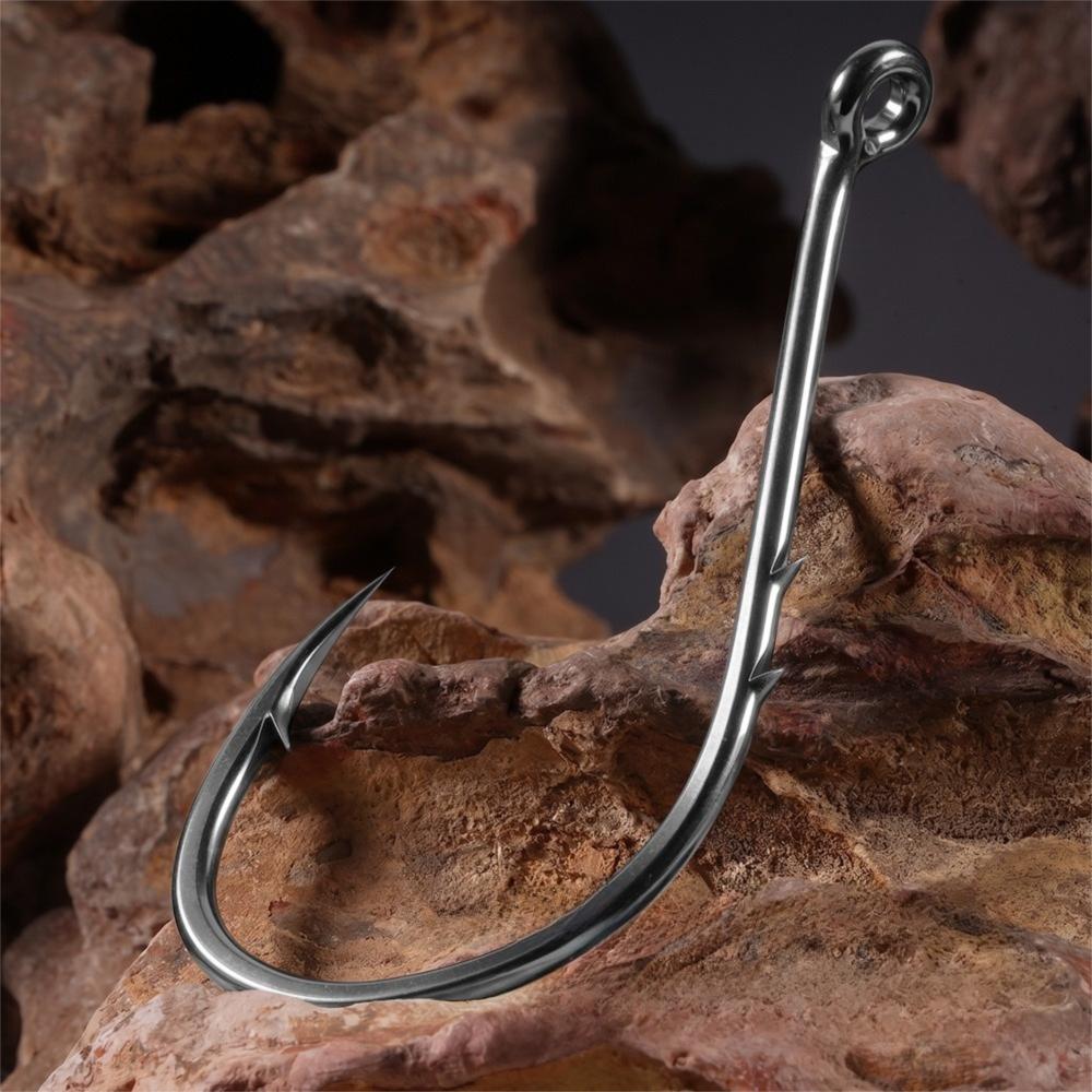 50/100pcs 50-100 Pieces Long Shank Fishing Hooks Bait Holder Jig Hooks Freshwater Fishing
