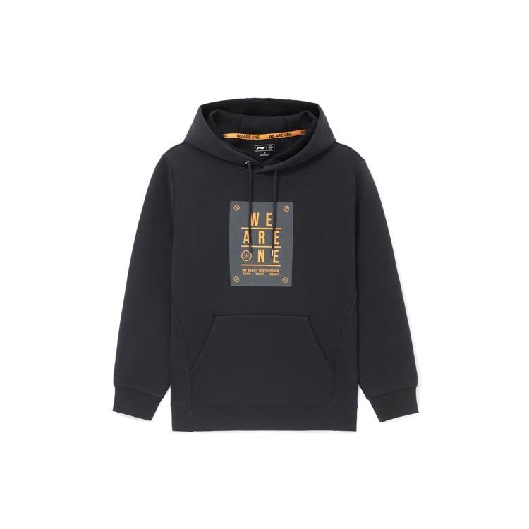 Li-Ning Wade Series Printing Hooded Pullover  Black  Men s AWDS193-1 M