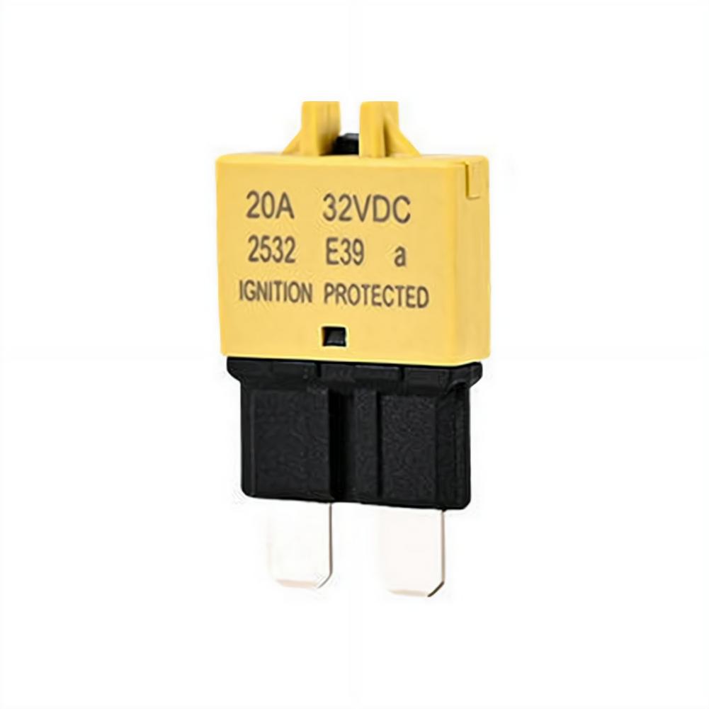 1PC Circuit Breaker Blade Fuse 12V 24V Resettable 5-30A Marine RVs Automatic Reset Thermal Circuit Breaker Car Blade Fuse Box Circuit Breaker 6