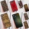 Snake Skin Cover For Xiaomi 14 Ultra 13 15 11T 12T 13T 14T Pro POCO X6 Pro X3 X5 F5 F6 M6 X7 Pro Case