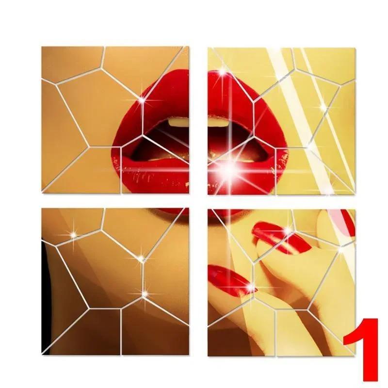 Oglinzi Crăpate Autocolante de Perete Autocolant Decor Acasă 2024