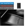 1 Set 3D Full Interior Trim Sticker Cover Film Black Fit for Tesla Model X S Dashboard Center Console Cup Holder 2012-2021 LHD