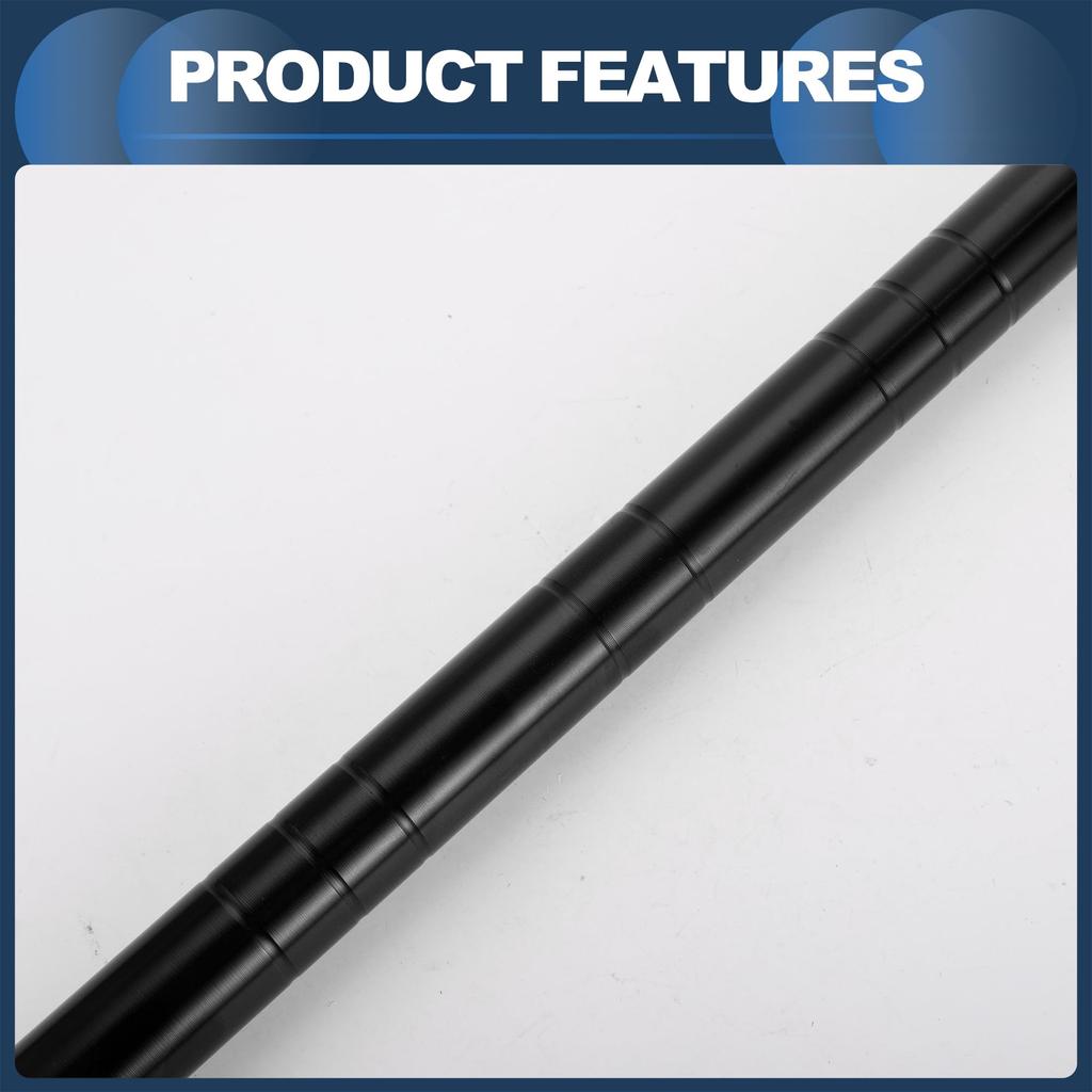 INFINAUTO Handlebar Motorcycle Crossbar Mirror Motorcycle Handlebar Extension with Small 1 Set Brace, Mount, 34cm/13.39" Wrench, Black,