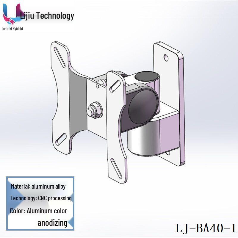 Aluminum Alloy Industrial Monitor Stand with Mechanical Arm & Keyboard Tray