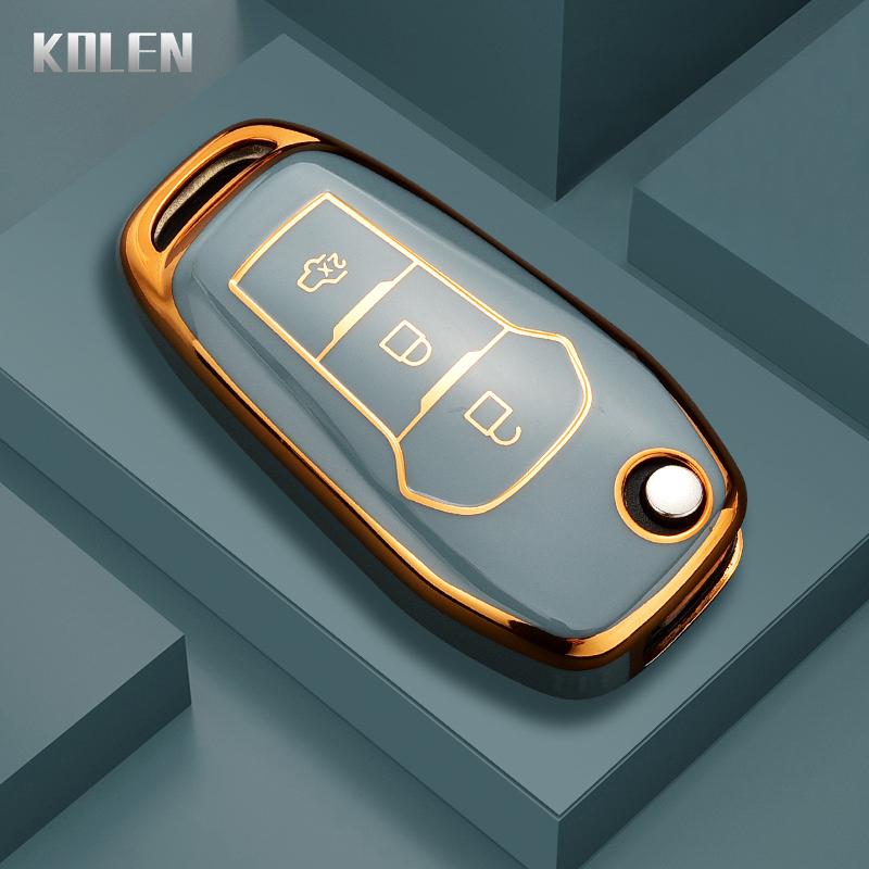 

New Tpu Car Remote Key Case Cover Shell Fob For Ford Fusion Fiesta Mondeo Kk4 F150 F250 F350 Explorer Ranger Keyless Accessories