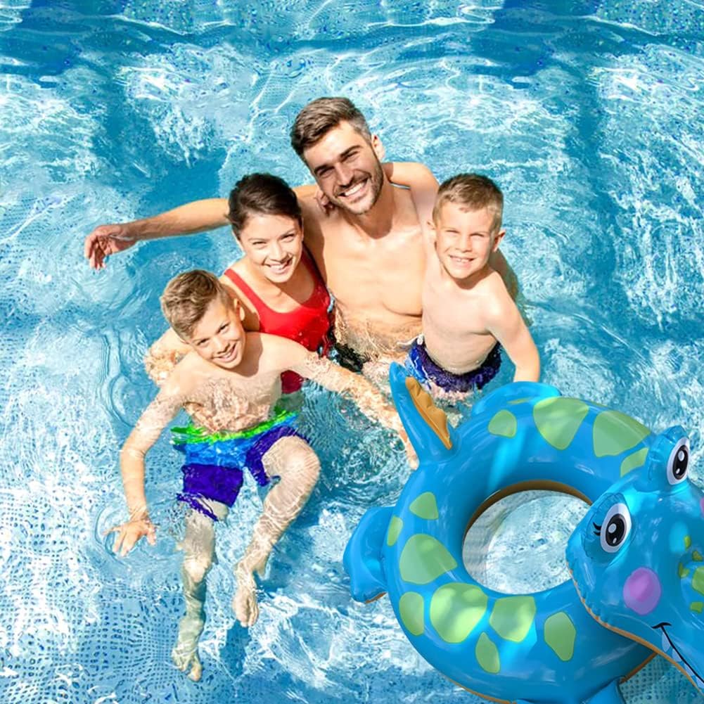 Children's Inflatable Swimming Ring, 71cm Inflatable Pool Float Animal, Crocodile Inflatable Raft Pool Toy From 3 Years,Swimming Hoop, Water Toys,Pool
