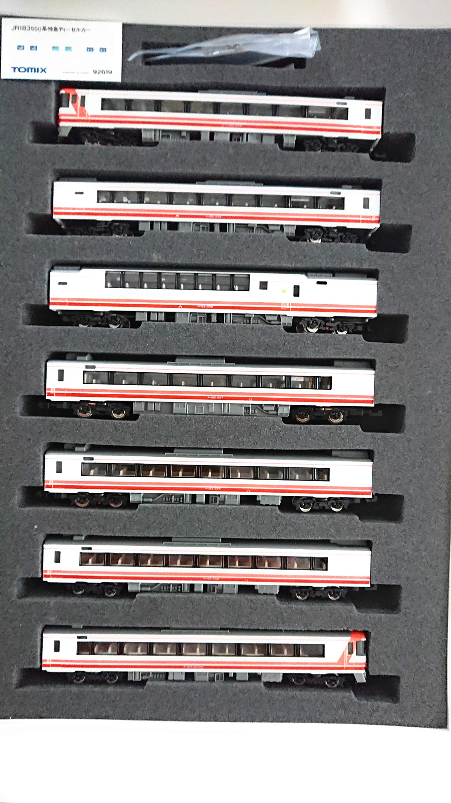 

TOMIX KiHa 183 Series 550 Limited Express Diesel Train, 7-Car Set (92619) N Gauge Model Train “Takara” 110224 белый