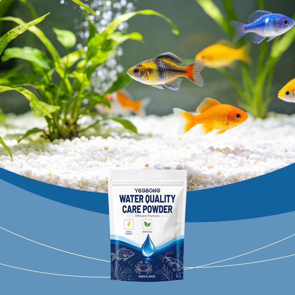 Water Quality Care Powder Gentle Purification of Aquariums, Outdoor Ponds, and Water Features for Clear and Bright Water, Daily Maintenance