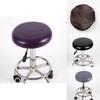 Cover Stool Bar Chic Round Chair Covering Seat Slipcover Leather 1pc