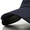 Unisex Baseball Caps Retractable Brim Polyester for Sun Hat for Spring Summer Adult Outdoor Adjustable Visor Cycling Hat