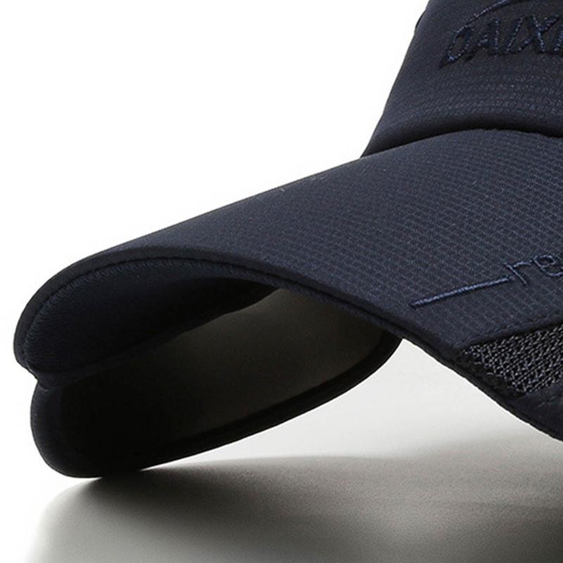 Unisex Baseball Caps Retractable Brim Polyester for Sun Hat for Spring Summer Adult Outdoor Adjustable Visor Cycling Hat