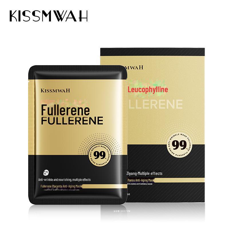 KISSMWAH Полноценная Плацентарная Увлажняющая Антивозрастная Маска для Лица Коробка 25ml x 5 pieces