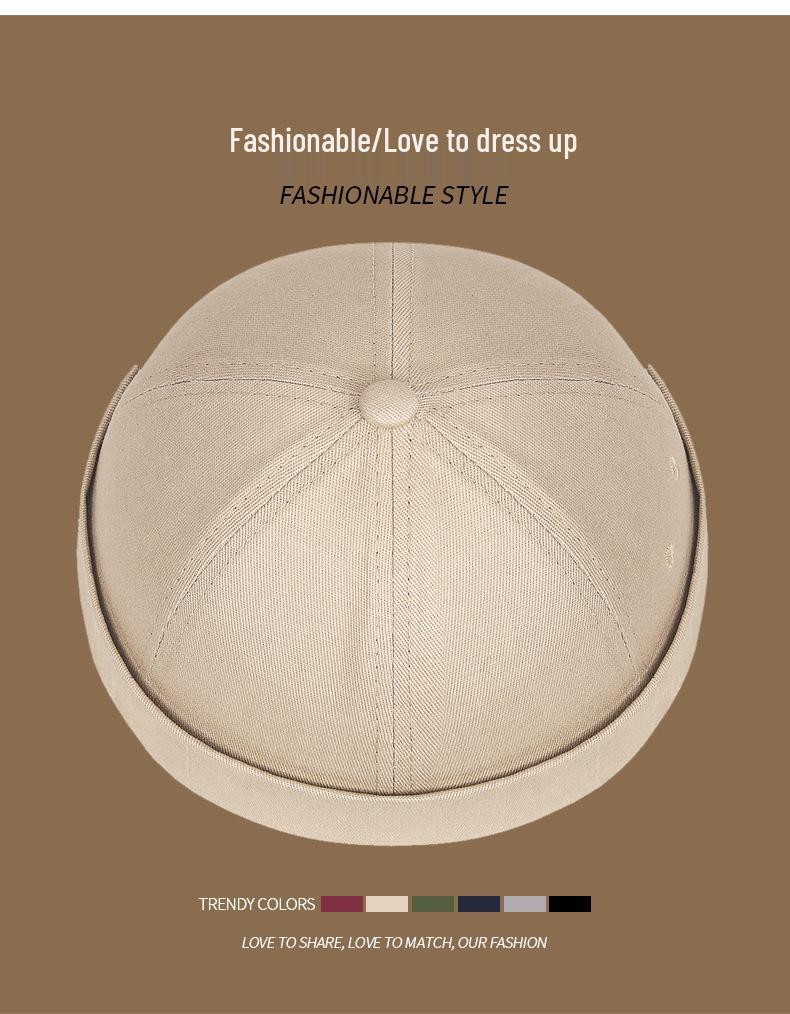 Retro Korean Melon-Skin Hat: Unisex Street Fashion for All Seasons