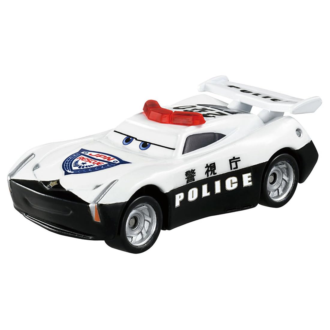 Takara Tomy Тачки Disney Джексон Шторм Машинка Миниатюрная Игрушечная машинка для детей от 3 лет C-20 (Тип полиции) белый