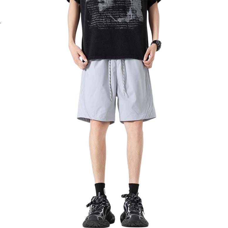 Dingfengbaoluo Ice Silk Shorts for Men, Summer Outdoor Quick-Dry Versatile Comfortable Breathable Casual Five-Point Pants